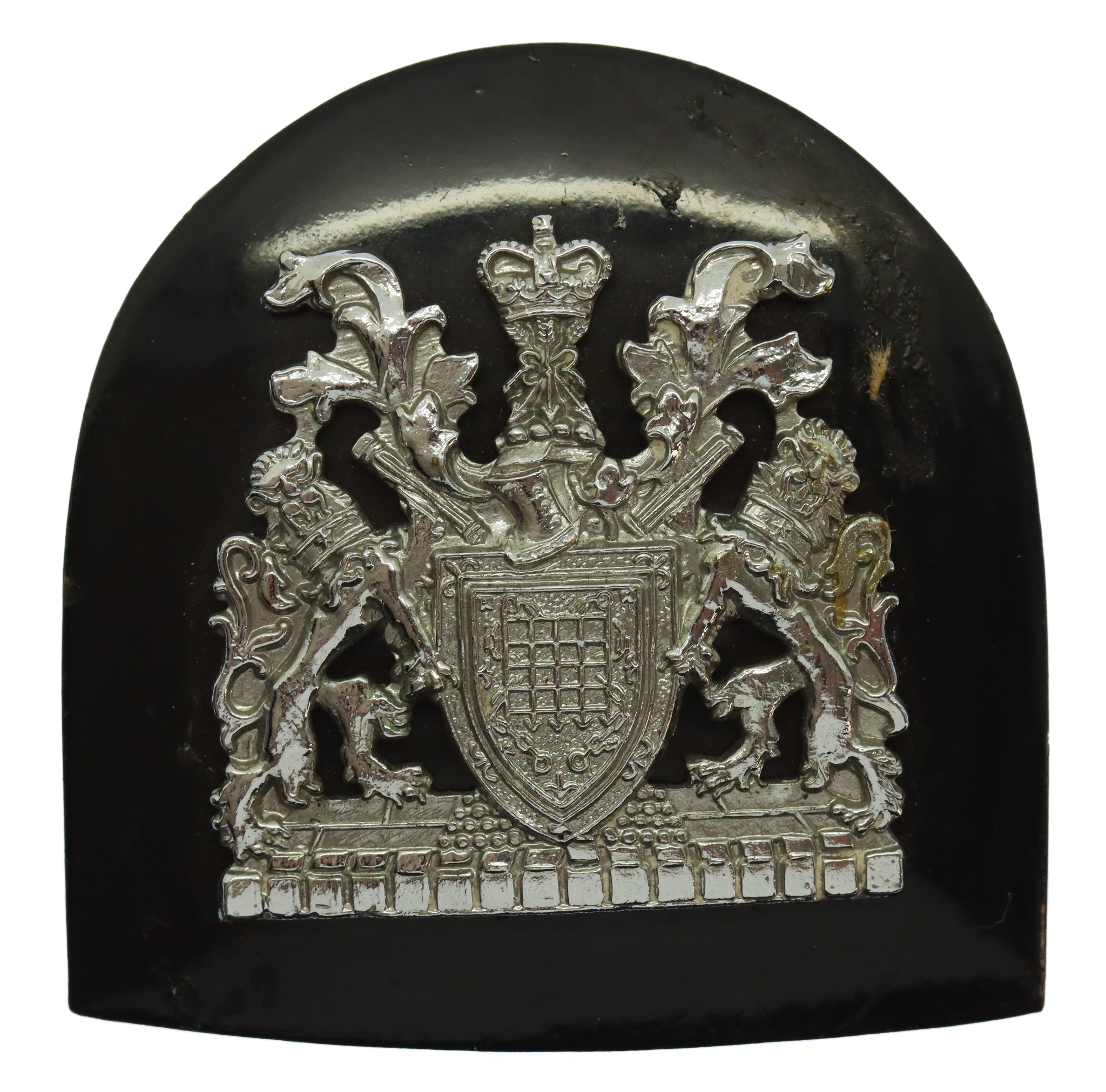 Metropolitan Police Motorcycle/Mounted Officer's Helmet Badge - Queen's Crown