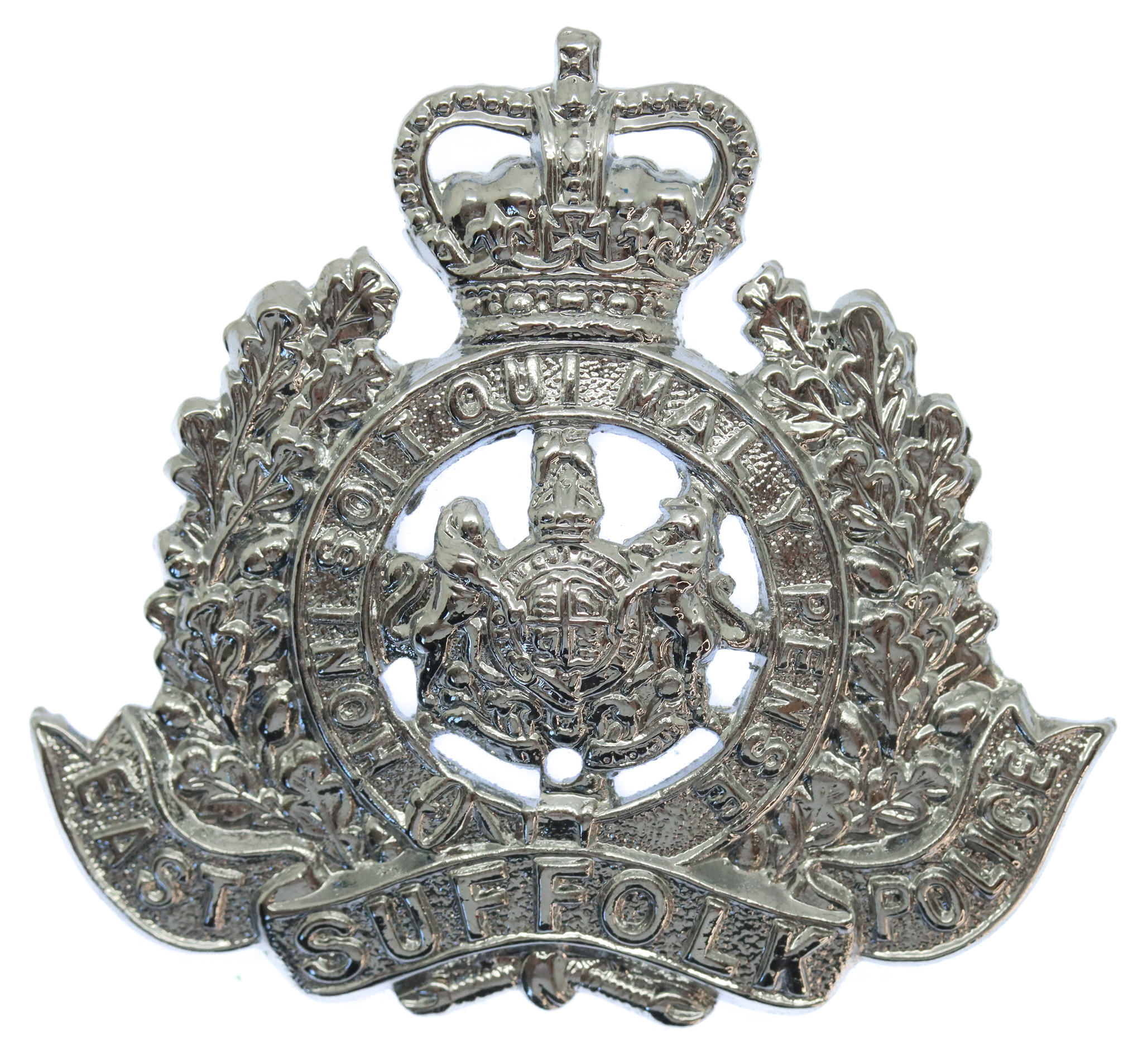 East Suffolk Police Cap Badge - Queen's Crown