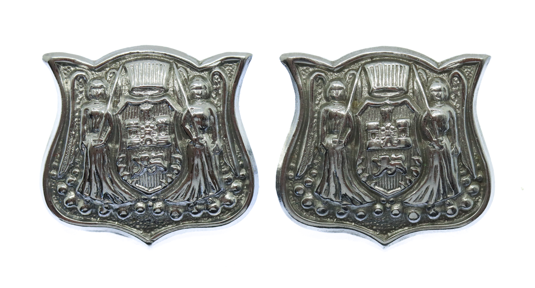 Pair of Norwich City Police Collar Badges