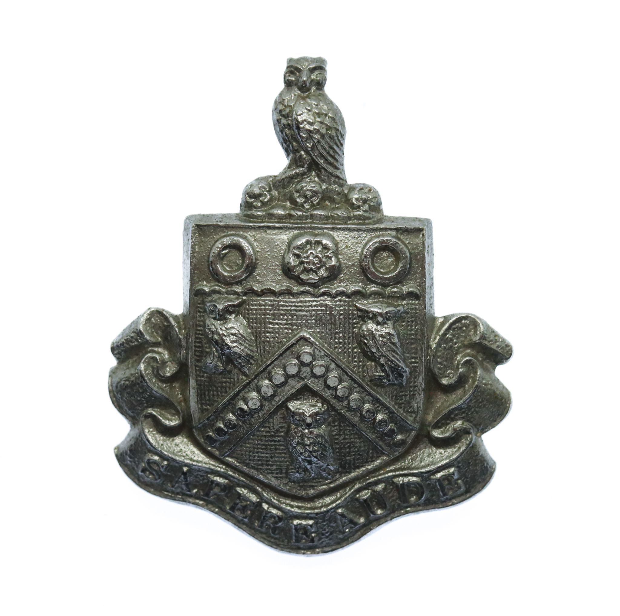 Oldham Borough Police Chrome Collar Badge