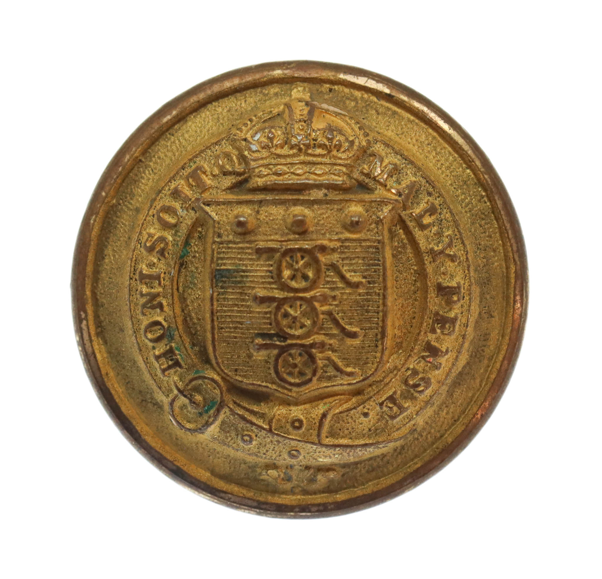Army Ordnance Corps Officer's Gilt Button - King's Crown (25mm)