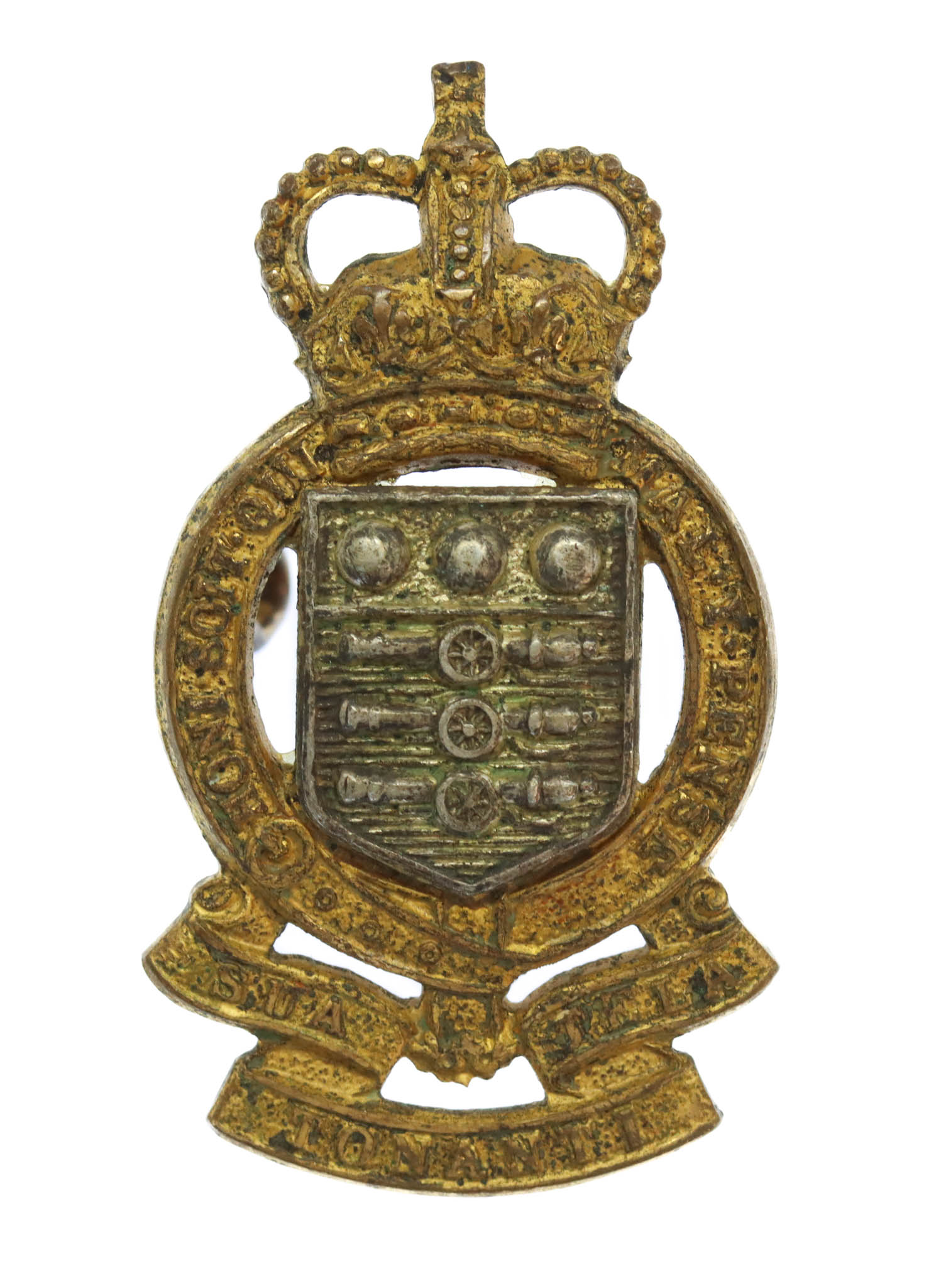 Royal Army Ordnance Corps (R.A.O.C.) Officer's Dress Cap Badge - Queen's Crown