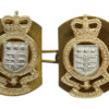 Pair of Royal Army Ordnance Corps (R.A.O.C.) Anodised (Staybrite) Collar Badges