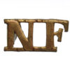 Northumberland Fusiliers (N.F.) Shoulder Title