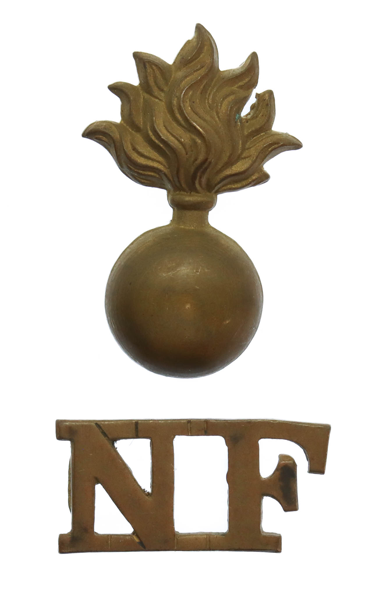 Northumberland Fusiliers (Grenade/NF) Shoulder Title