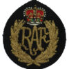 Royal Air Force (R.A.F.) Cloth Cap Badge - Queen's Crown