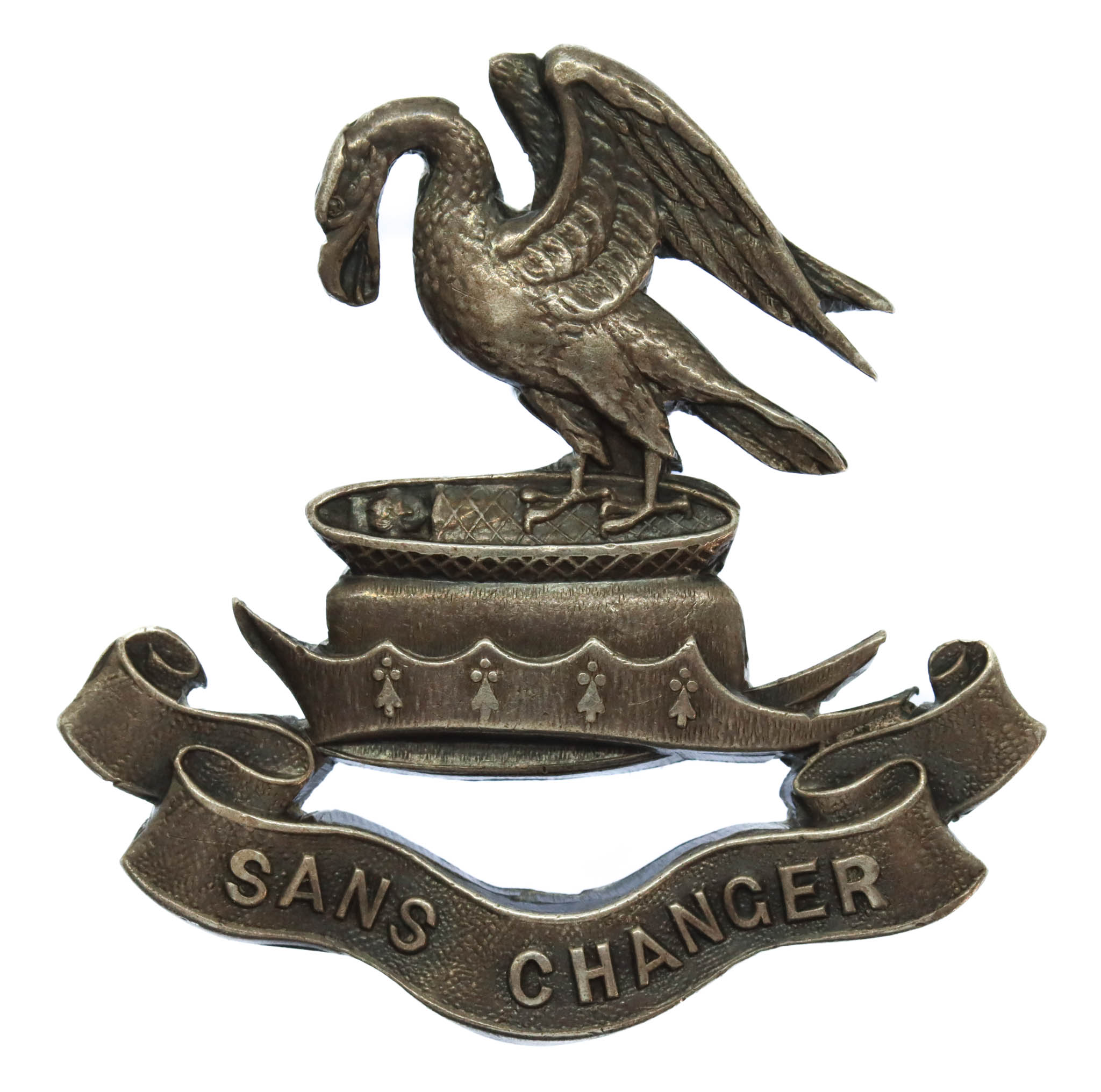 WW1 Liverpool Pals 1914 London Hallmarked Silver Cap Badge