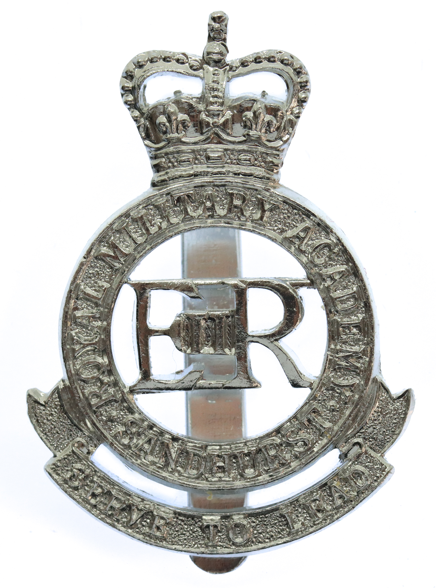 Royal Military Academy Sandhurst Anodised (Staybrite) Cap Badge