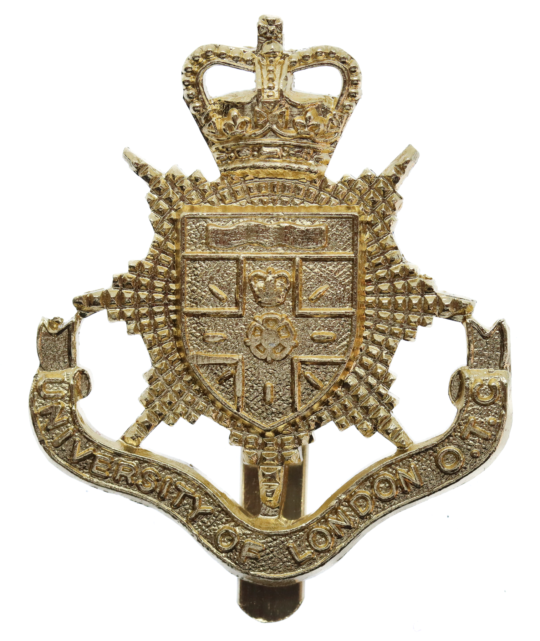 University of London O.T.C. Anodised (Staybrite) Cap Badge