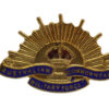 Australian Commonwealth Military Forces Rising Sun Sweetheart Brooch - King's Crown