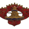 Royal Artillery Enamelled Sweetheart Brooch - King's Crown