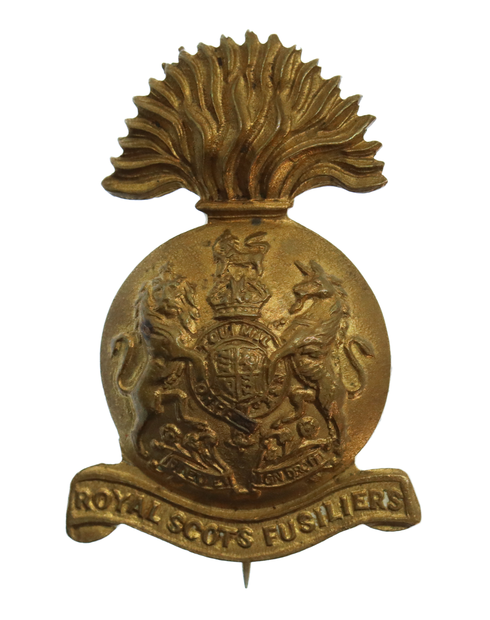 Royal Scots Fusiliers Sweetheart Brooch - King's Crown