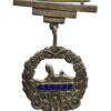 South Wales Borderers Silver & Enamel Pendant Sweetheart Brooch