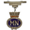 Merchant Navy Silver & Enamel Sweetheart Brooch