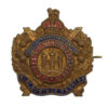 King's Own Scottish Borderers (K.O.S.B.) Brass & Enamel Sweetheart Brooch - King's Crown
