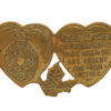 WW2 Royal Electrical & Mechanical Engineers (R.E.M.E.) Mizpah Hearts Sweetheart Brooch