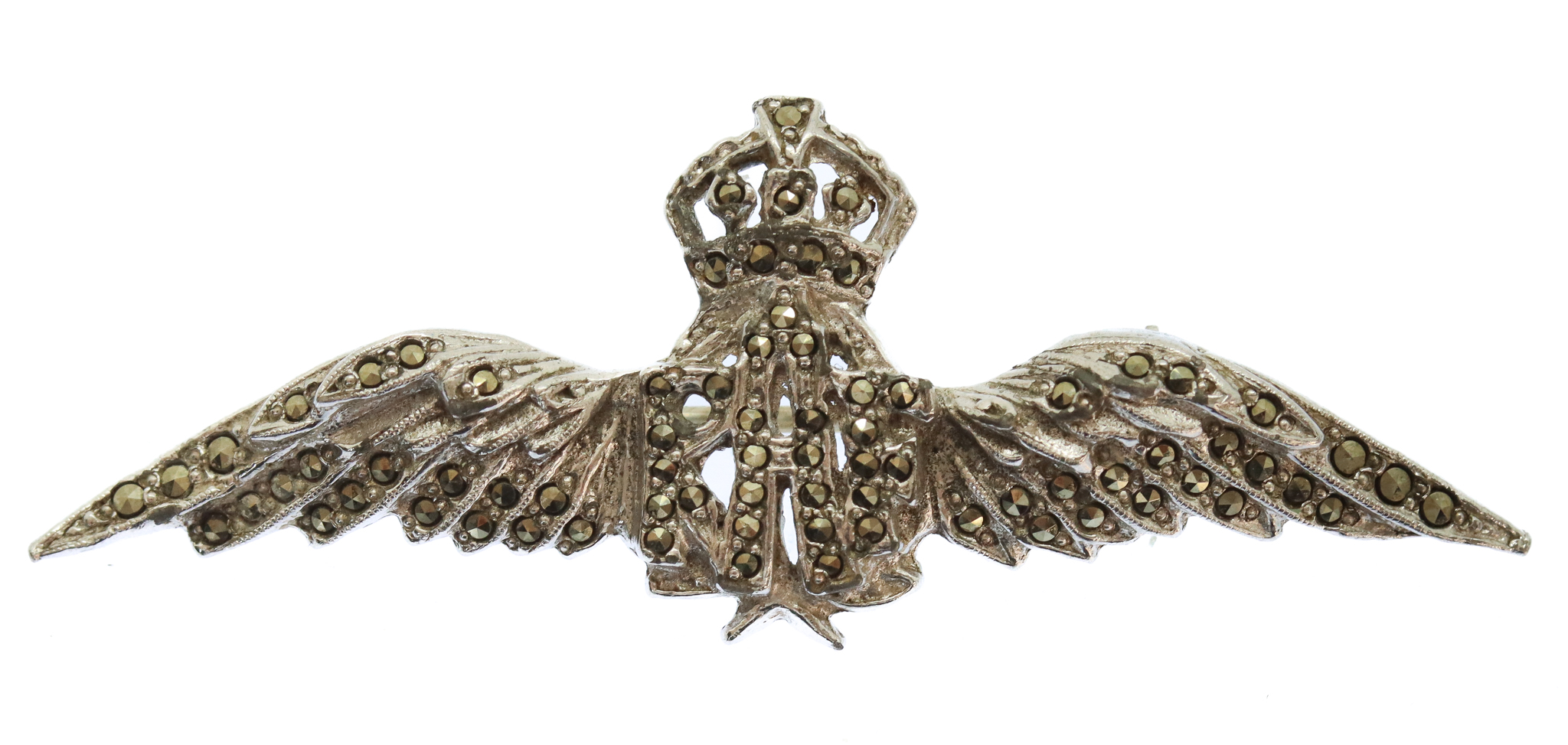 Royal Air Force (R.A.F.) Marcasite Sweetheart Brooch