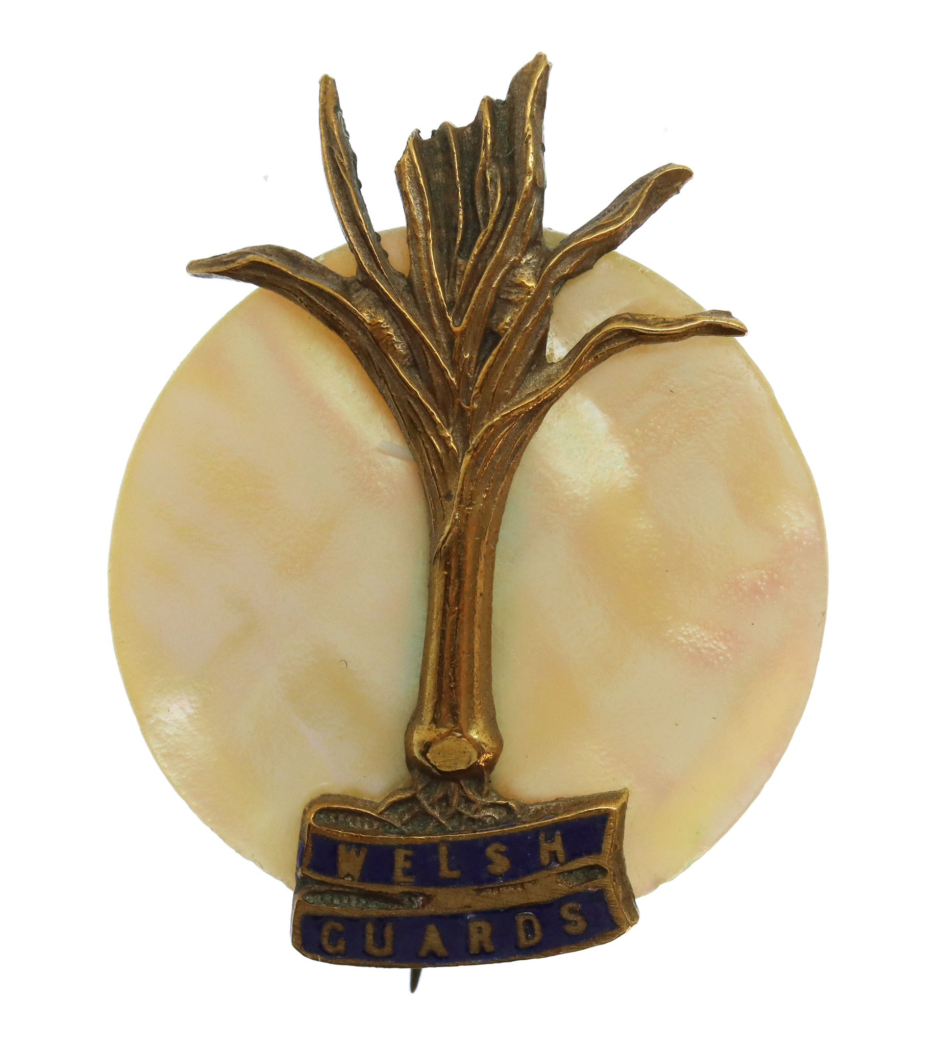 Welsh Guards Mother of Pearl Sweetheart Brooch 