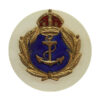 Royal Navy Mother of Pearl Sweetheart Brooch - King's Crown