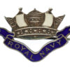 Royal Navy Sterling Silver & Enamel Sweetheart Brooch