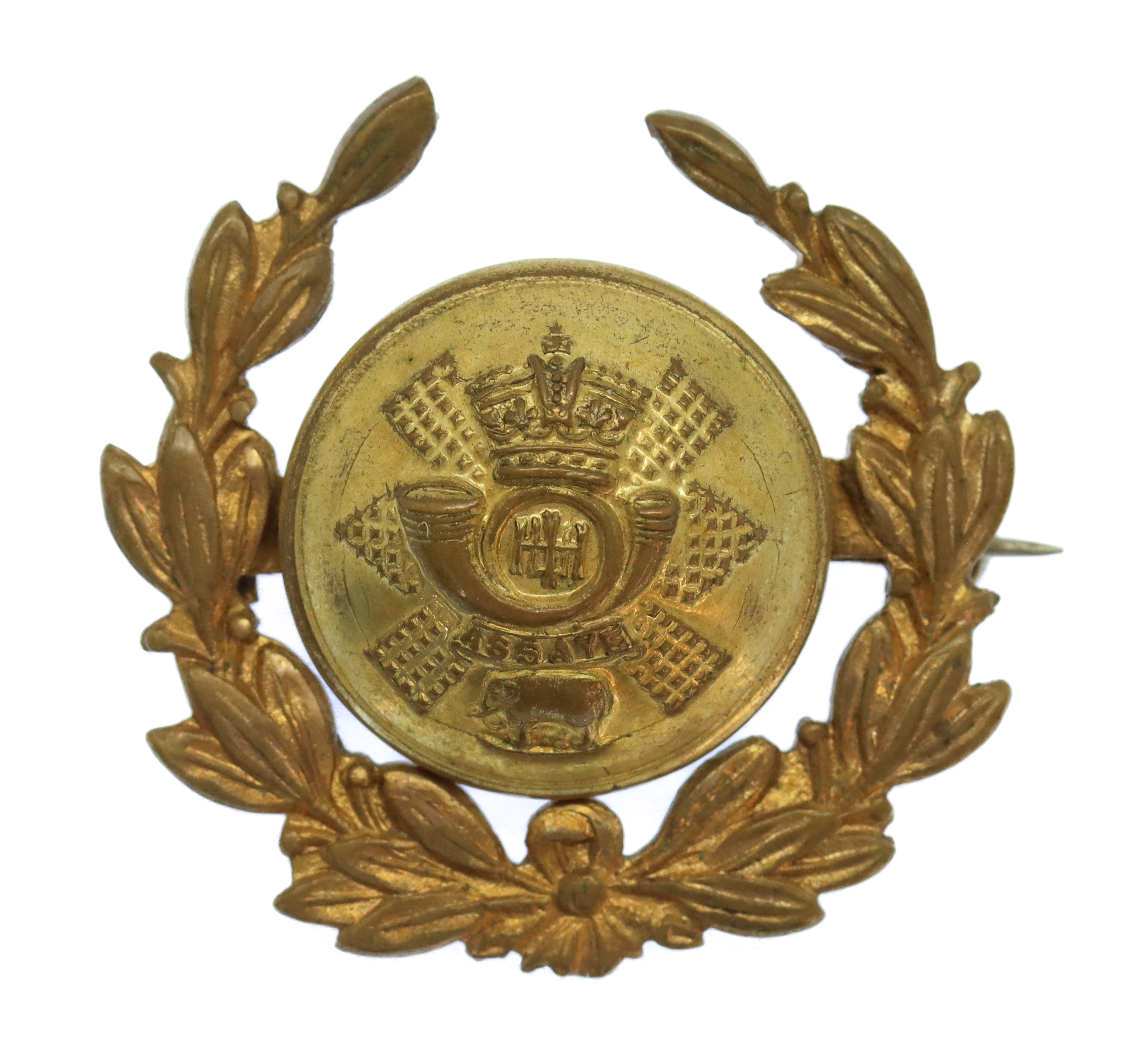 Highland Light Infantry (H.L.I.) Button Sweetheart Brooch