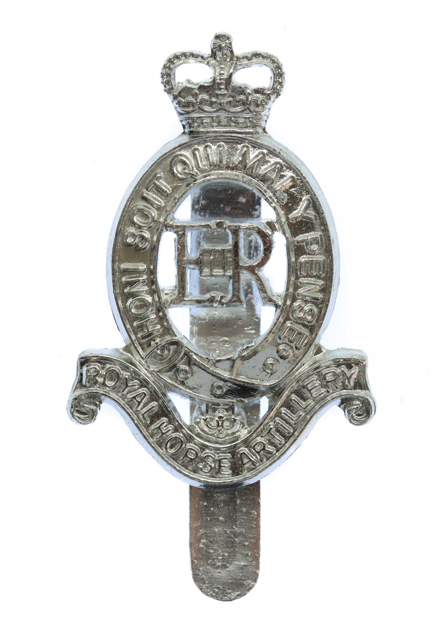 Royal Horse Artillery (R.H.A.) Anodised (Staybrite) Cap Badge