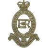 Royal Horse Artillery (R.H.A.) White Metal Cap Badge - Queen's Crown
