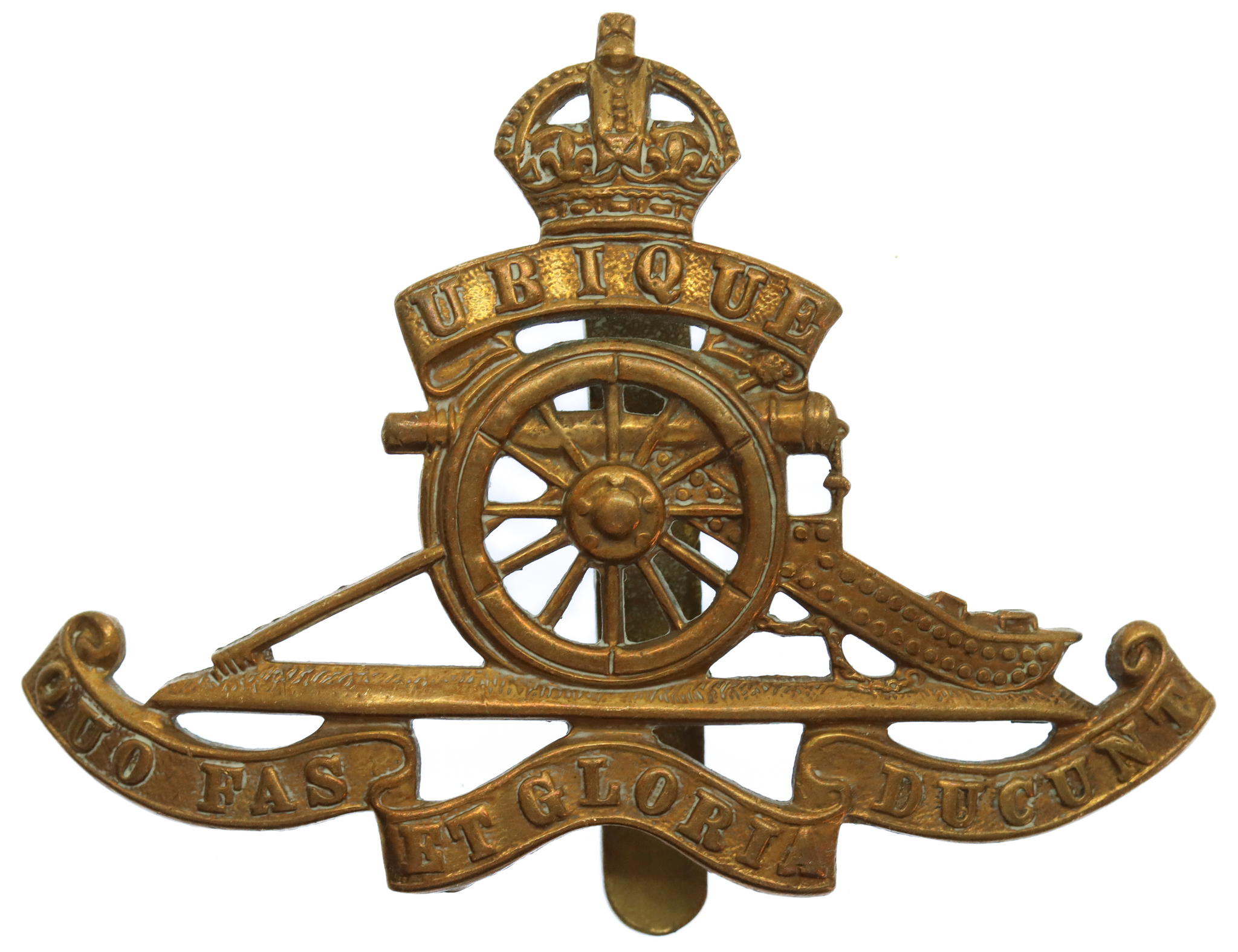 Royal Artillery Cap Badge - King's Crown