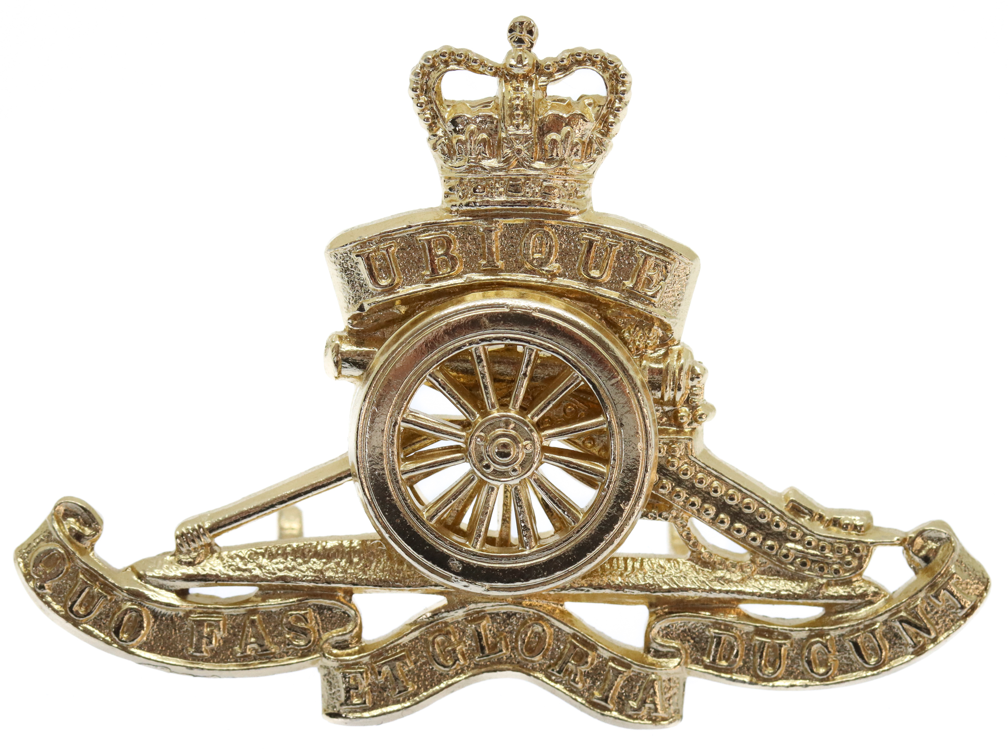 Royal Artillery Anodised (Staybrite) Cap Badge 