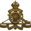 Royal Artillery Revolving Wheel Cap Badge - King's Crown