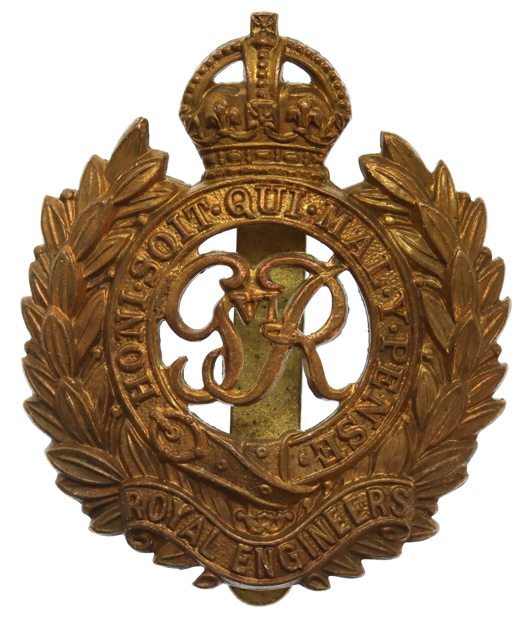 George VI Royal Engineers Cap Badge
