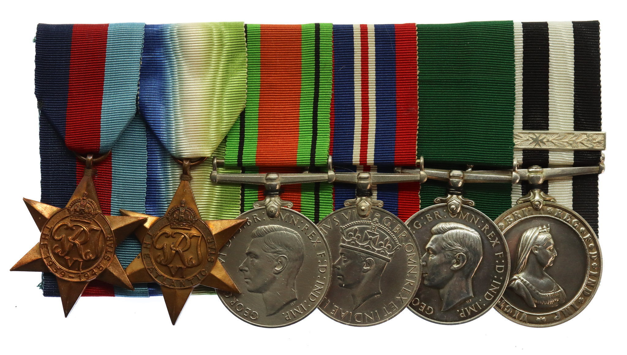 WW2 Royal Naval Auxiliary Sick Berth Reserve Long Service Medal Group of Six - LSBA. M. Wilson, R.N.A.S.B.R. and St. John Ambulance Brigade