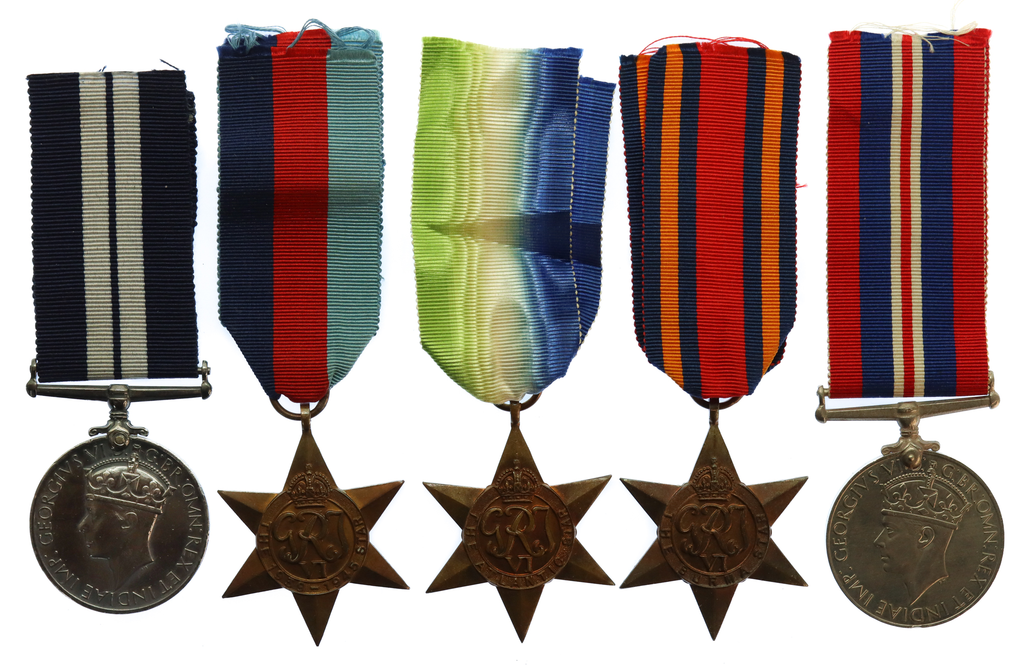 WW2 Far East Distinguished Service Medal (Immediate Award) Group of Five - Able Seaman A.W. Dunn, HMS Rapid, Royal Navy