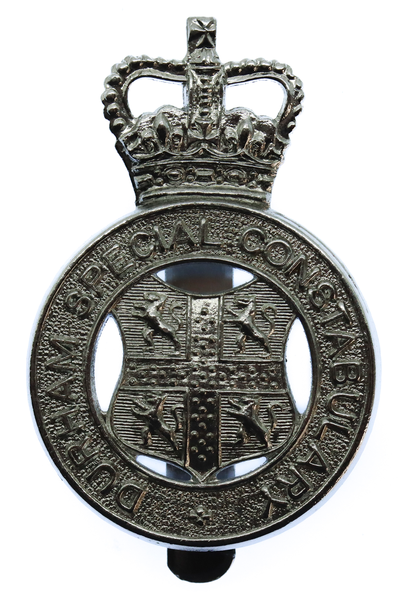 Durham Special Constabulary Cap Badge - Queen's Crown