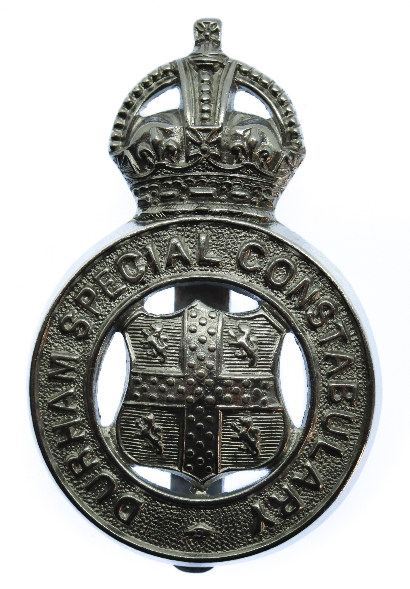 Durham Special Constabulary Cap Badge - King's Crown