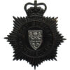 West Suffolk Constabulary Small Star Night Helmet Plate - Queen's Crown