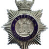 Suffolk Constabulary Enamelled Helmet Plate - Queen's Crown