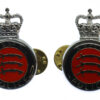 Pair of Essex Constabulary Enamelled Collar Badges - Queen's Crown
