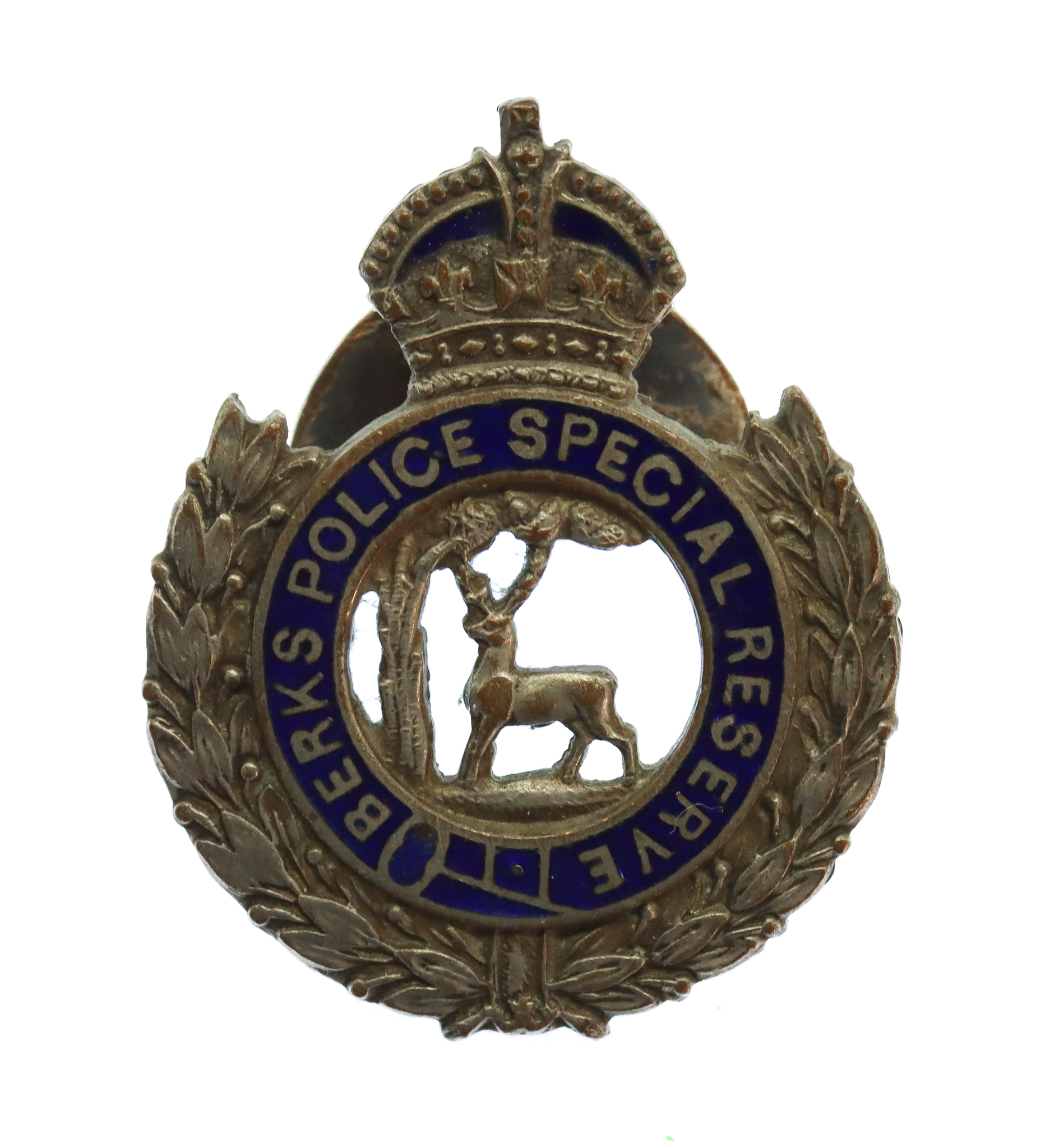 Berkshire Police Special Reserve Enamelled Lapel Badge - King's Crown