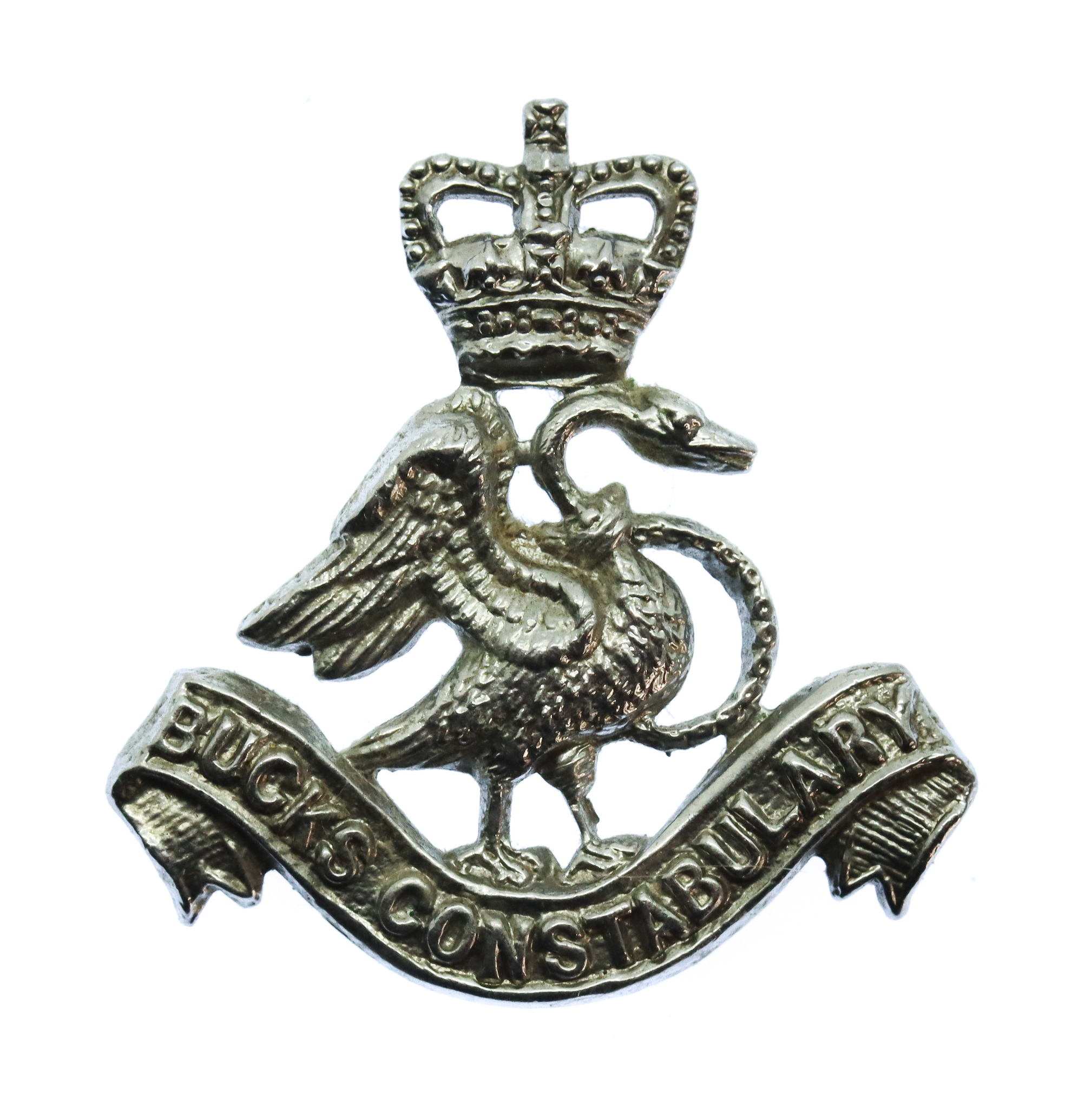 Buckinghamshire Constabulary Collar Badge - Queen's Crown