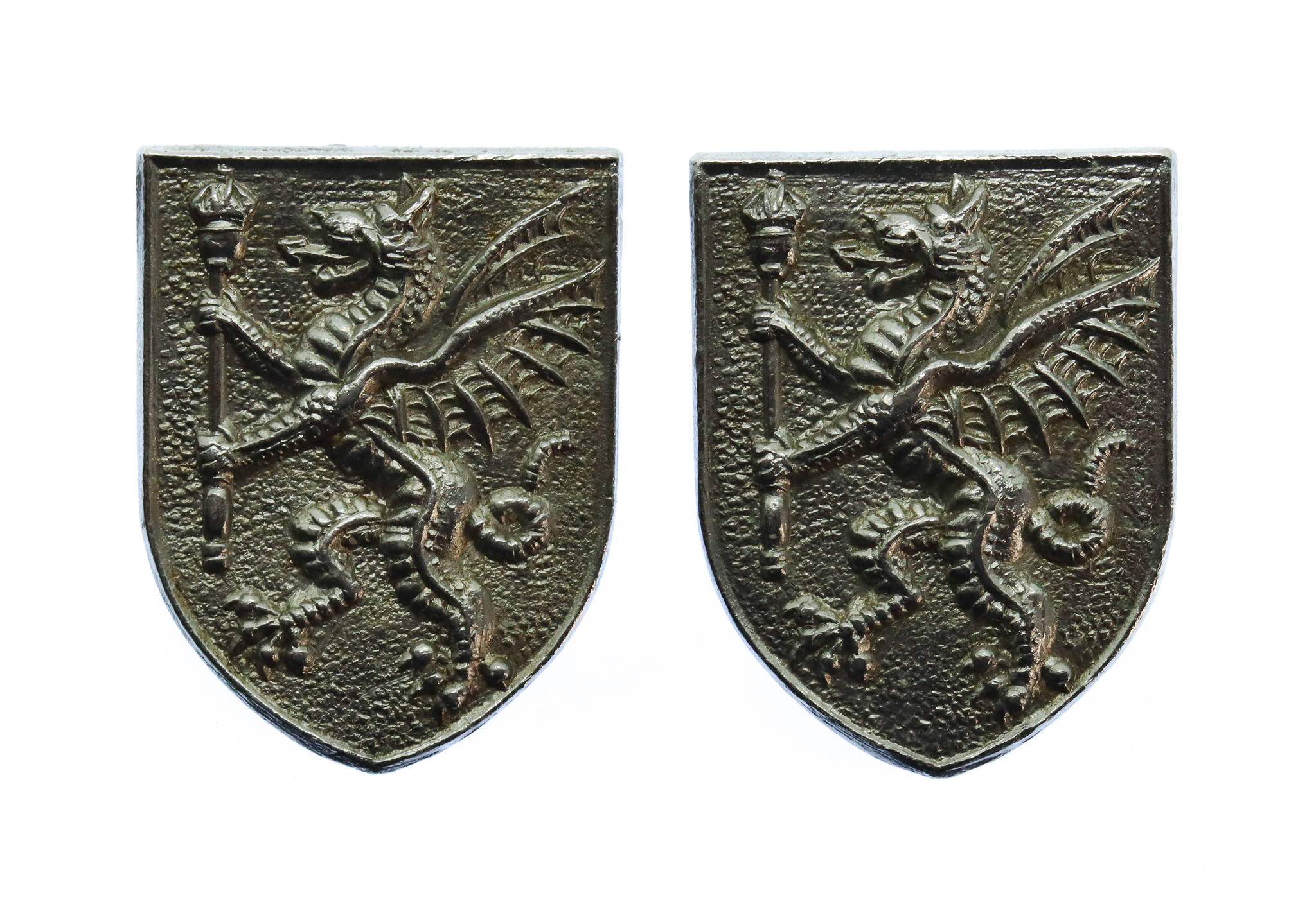 Pair of Somersetshire Constabulary Collar Badges