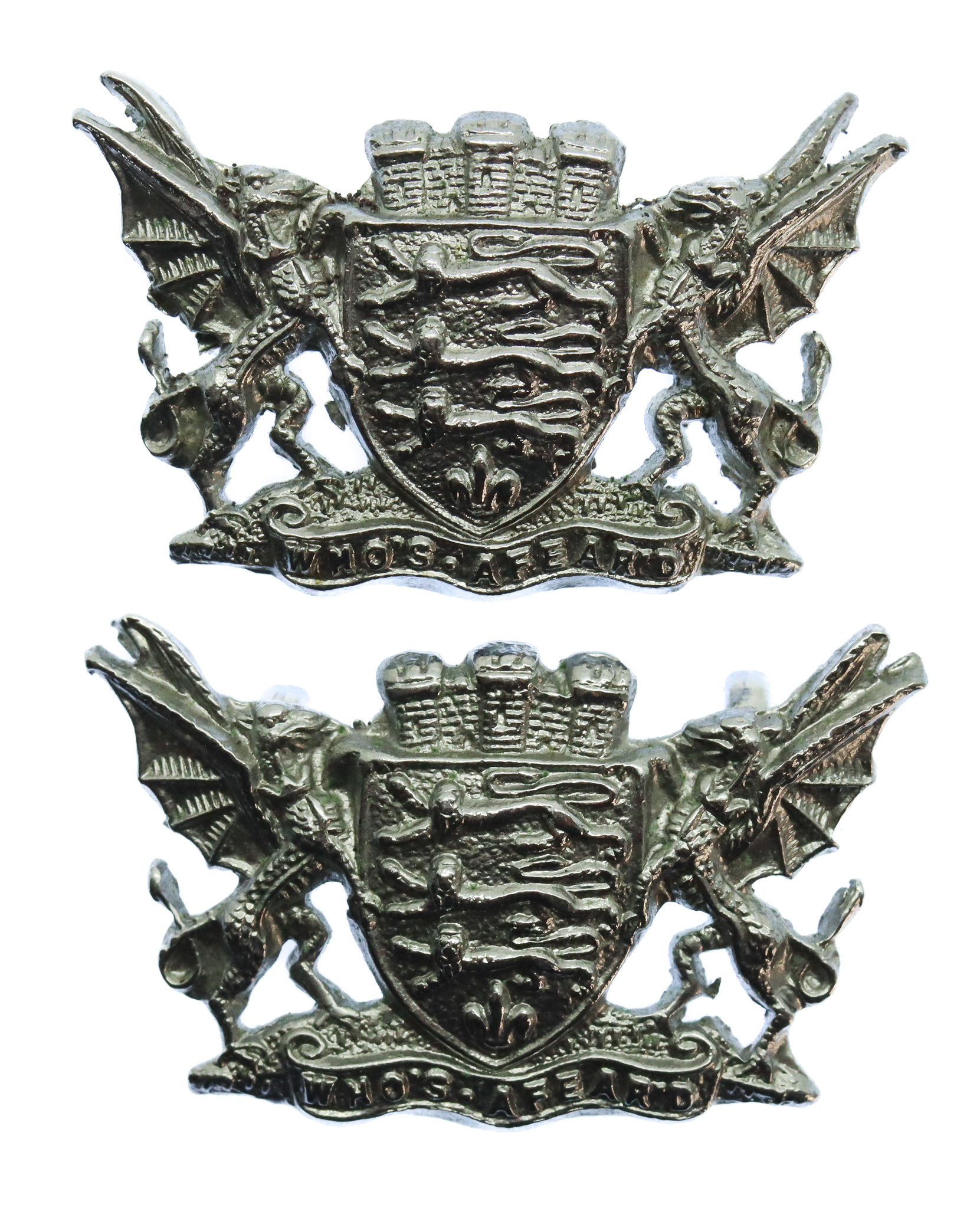 Pair of Dorset Constabulary Collar Badges