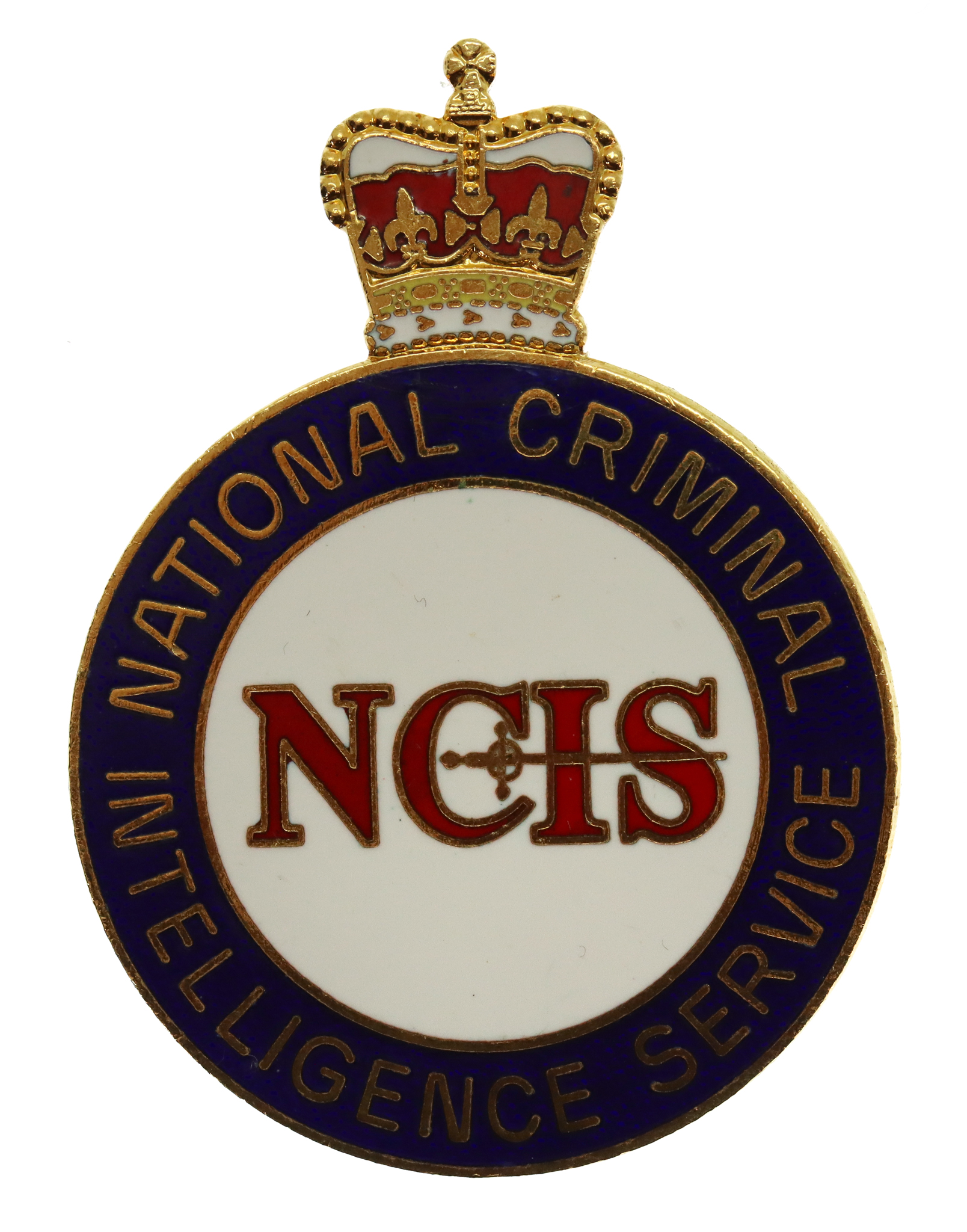 National Crime Intelligence Service NCIS Enamelled Warrant Card Badge