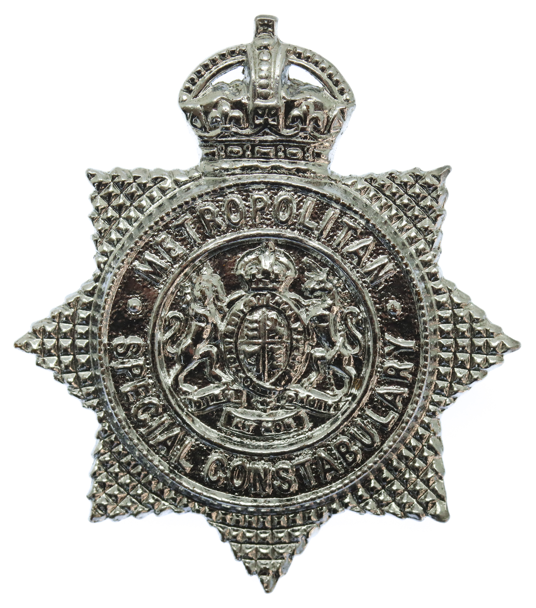 Metropolitan Special Constabulary Star Cap Badge - King's Crown