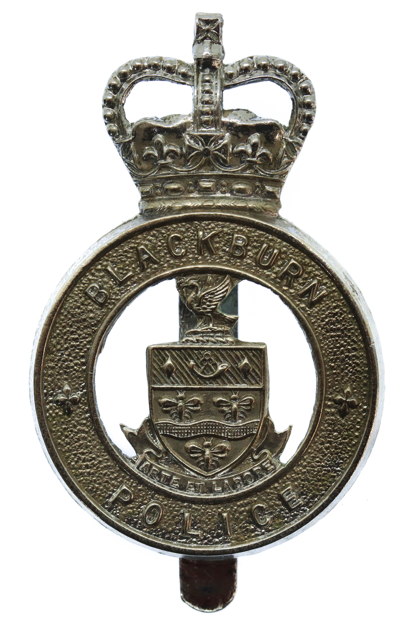 Blackburn Borough Police Cap Badge - Queen's Crown