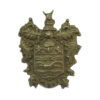 Blackpool Police White Metal Coat of Arms Collar Badge