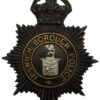Ipswich Borough Police Night Helmet Plate - King's Crown