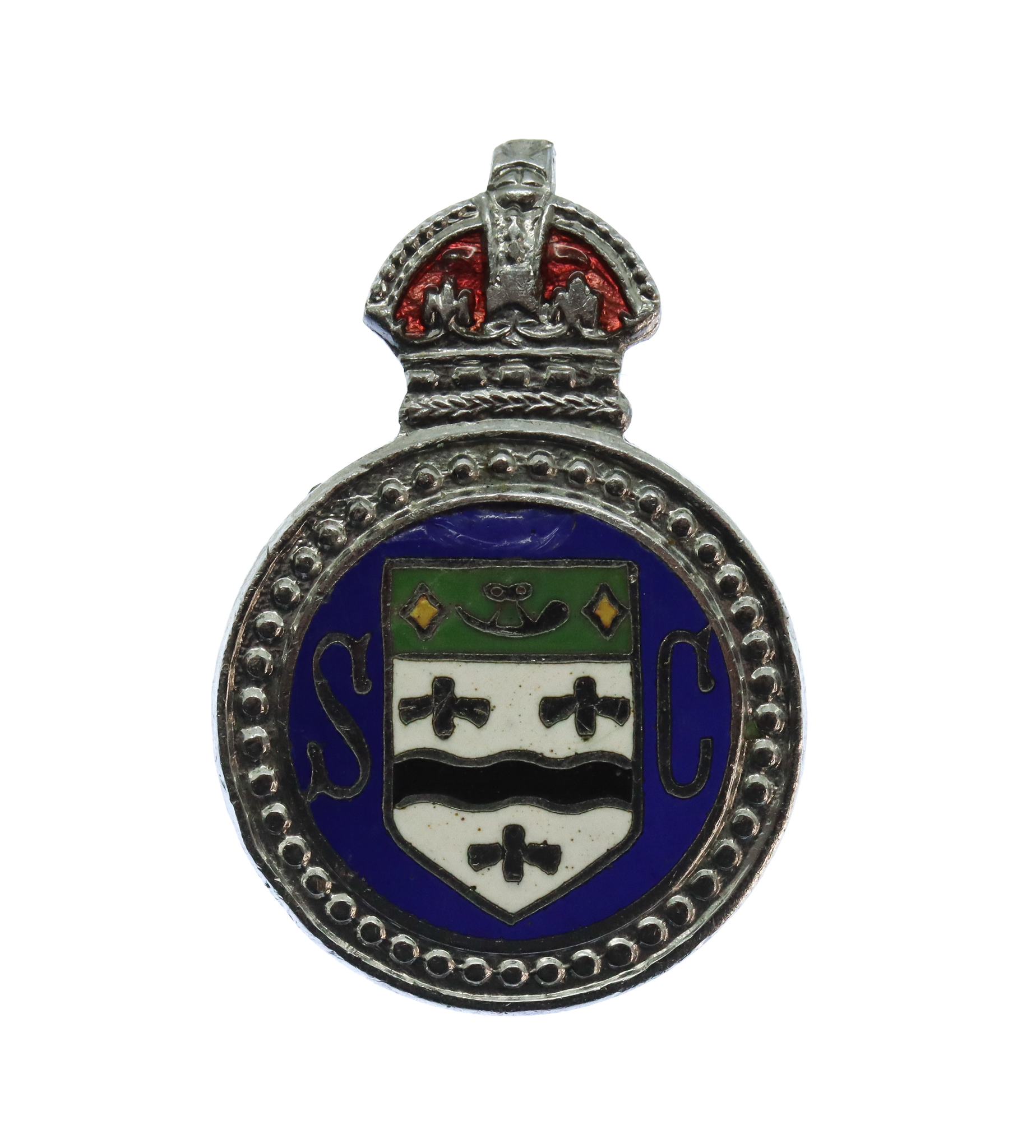 Blackburn Special Constabulary Enamelled Lapel Badge - King's Crown