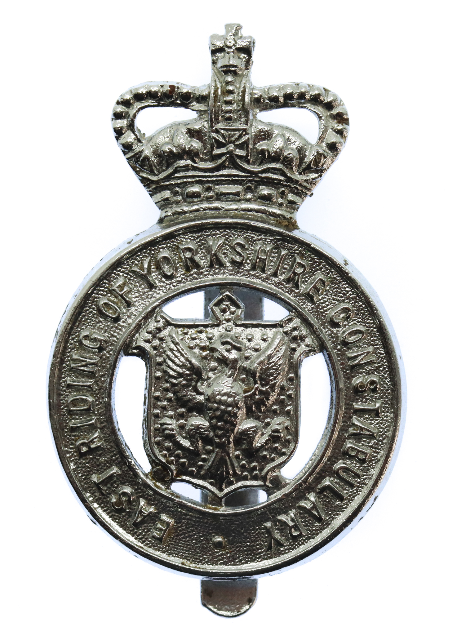 East Riding of Yorkshire Constabulary Cap Badge - Queen's Crown