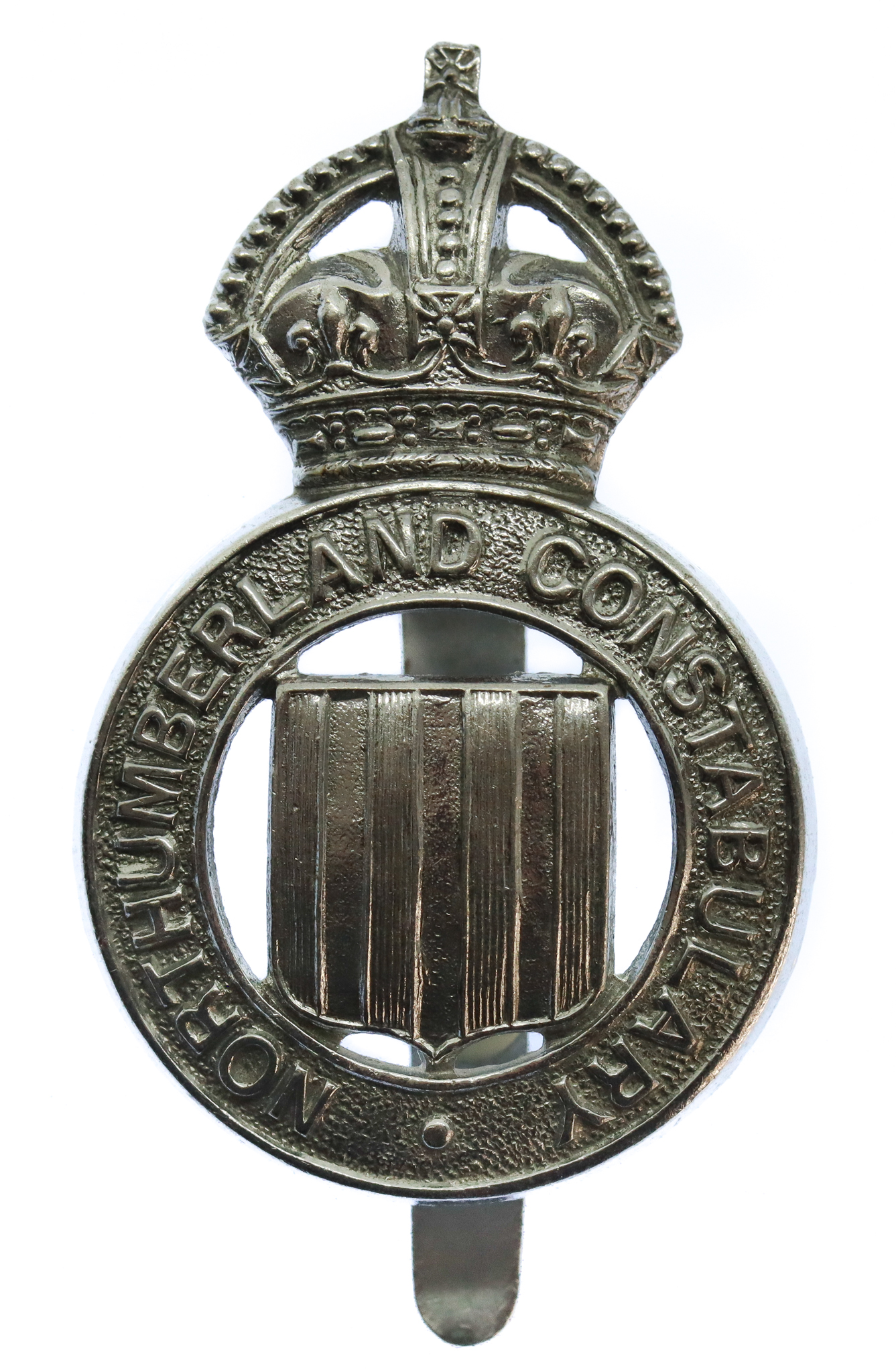 Northumberland Constabulary Cap Badge - King's Crown
